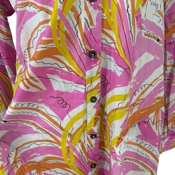 Vera for Anthropologie Spring Dress Maximalist Oversized Artsy Abstract 1990s XS - Picture 6 of 16